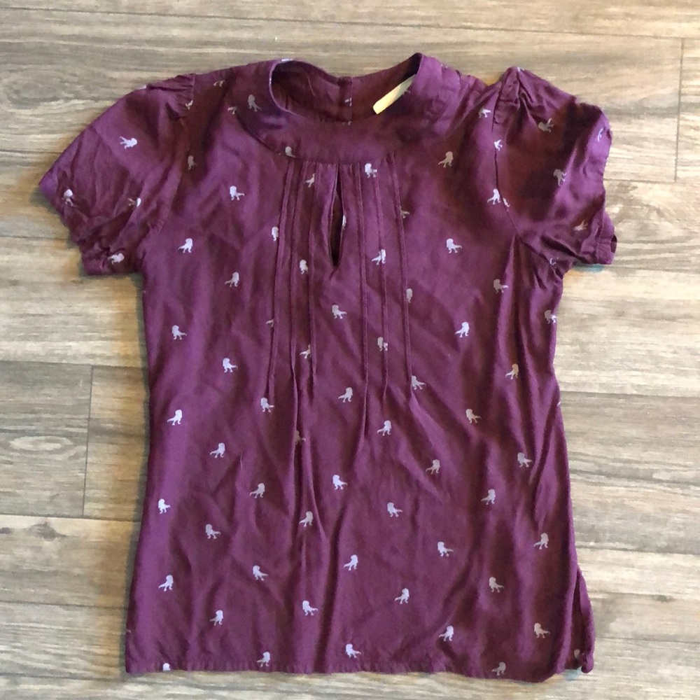 ModCloth dino blouse size xs